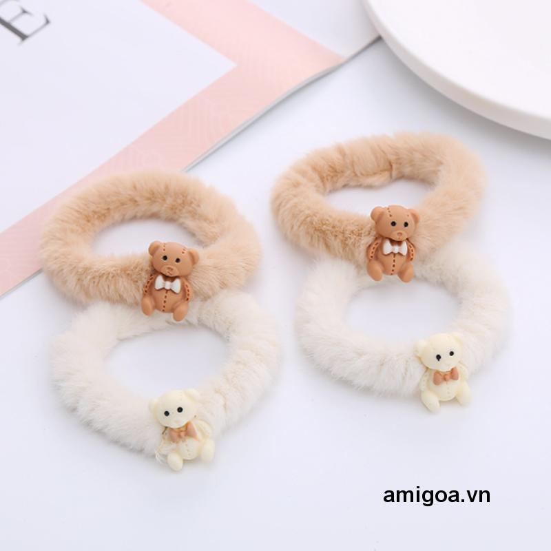 ✨✨Dây buộc tóc hình gấu/thỏ/Doremon nhồi bông dễ thương cho nữ