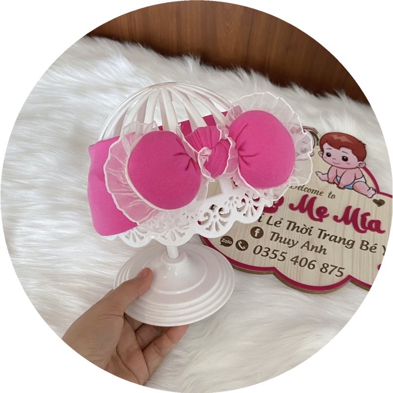 TURBAN CHO BÉ GÁI RẺ ĐẸP TUBAN CHẤT COTTON MỀM MỊN CHO BÉ TỪ 0-24M