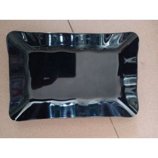 Đĩa nhựa phíp đen hình chữ nhật ( cao cấp)