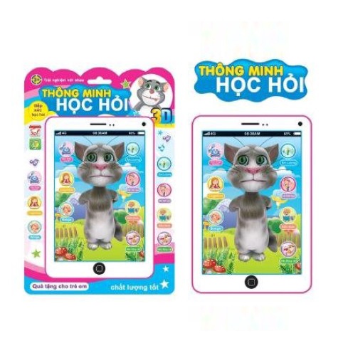 Đồ Chơi Ipad Mèo Tom Thông Minh Cảm Ứng Đa Chức Năng Dành Cho Bé( Kèm Pin)