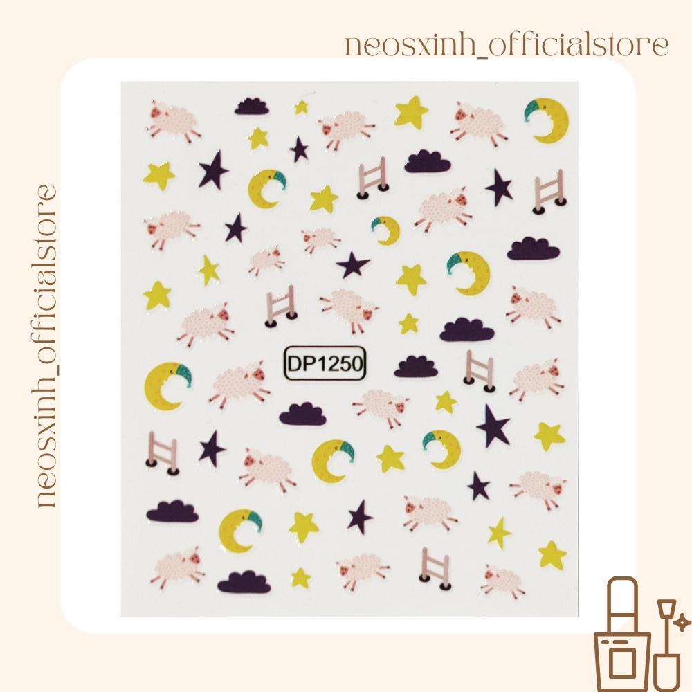Sticker Dán Móng Tay Animals DP1245-1258 Cute Hot Trend - Hình Dán Móng - Neosxinh Nails