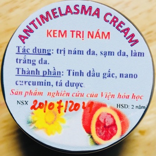 Kem nám sạm da Antimelasma Cream Viện Hàn lâm KH&CN Việt Nam giúp làm mờ nám, sạm, trắng da