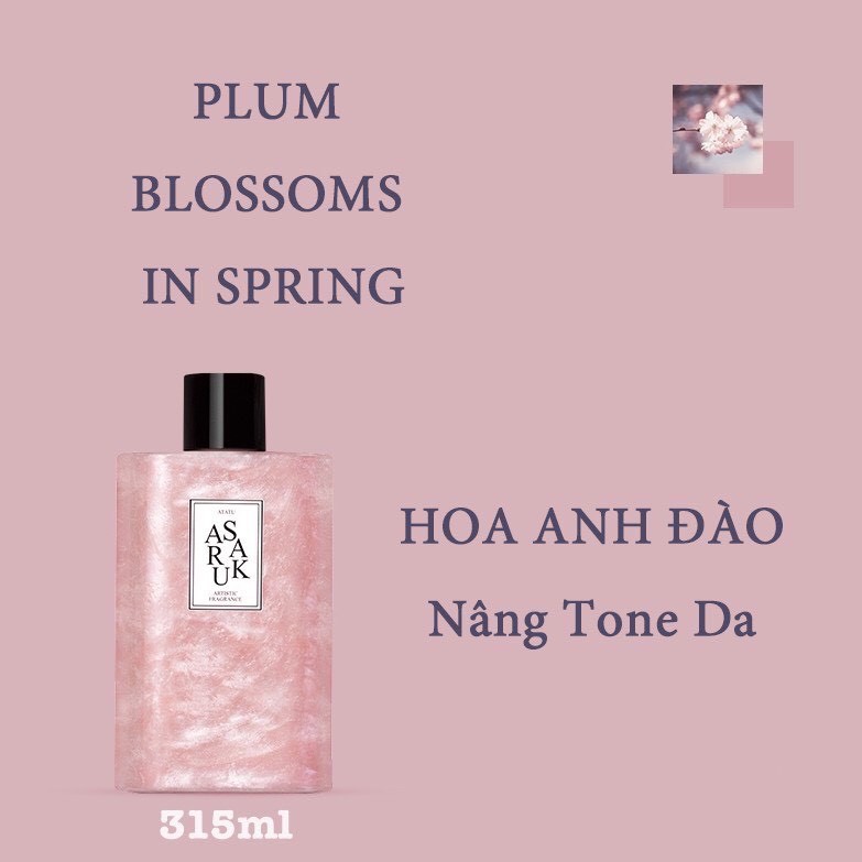 SỮA TẮM NƯỚC HOA ATATU DƯỠNG ẨM TRẮNG DA SĂN CHẮC HƯƠNG THƠM QUYỄN RŨ 315ml