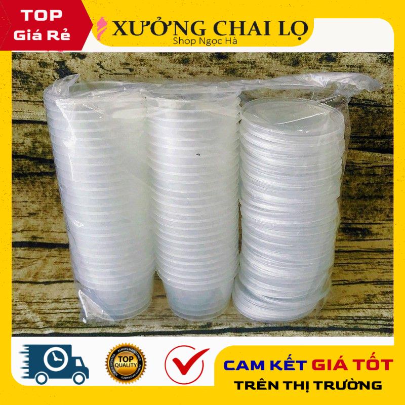 Hũ làm caramen, hủ bánh flan, khuôn làm bánh flan có nắp bằng nhựa 100% , phụ kiện du lịch