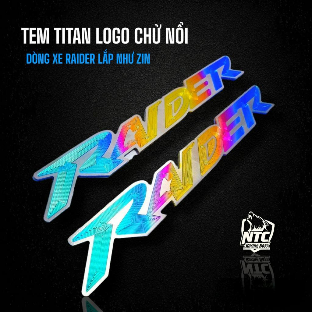 Tem Titan chữ nổi các dòng xe có sẵn keo dán 3M dùng để trang trí làm đẹp nổi bật xế yêu của bạn, TEM AB, TEM EXCITERTEM