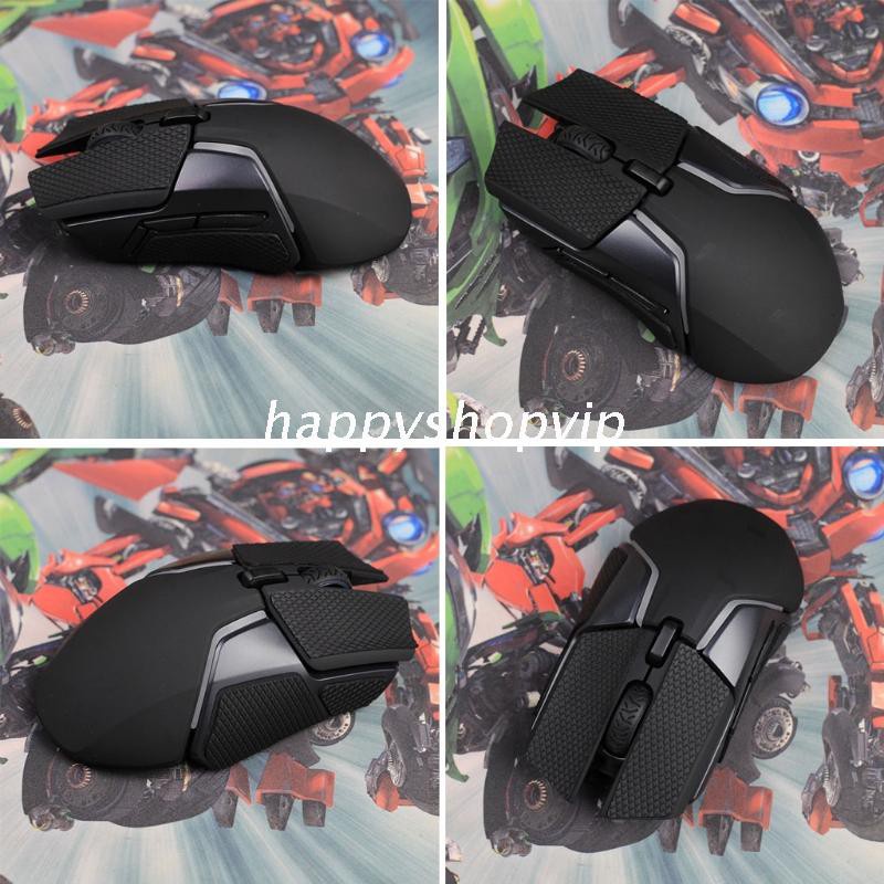 HSV Handmade Anti-Slip Gaming Mice Sticker Suck Sweat Ultra-thin Skin for Steel Series Rival 600 Wired Gaming Mouse 1 Set