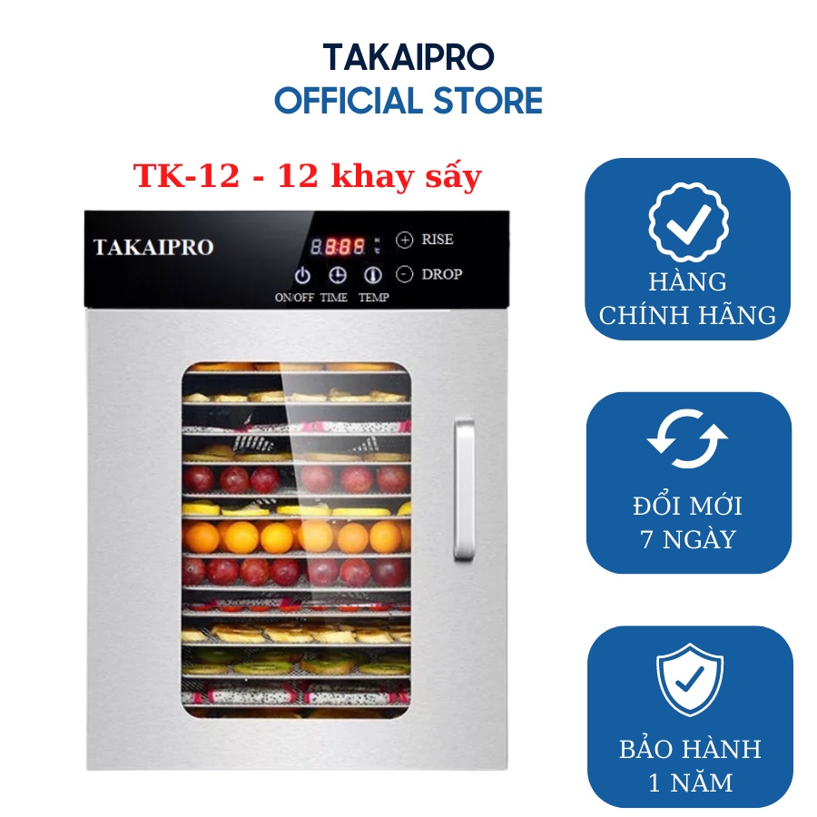 Máy sấy thực phẩm công nghiệp 12 khay TAKAIPRO TK-12