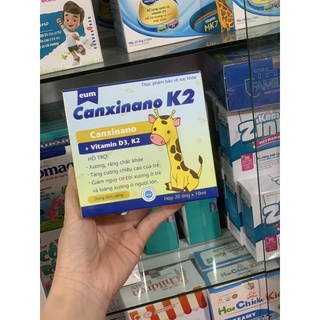 Canxi Nano K2 cho bé - hỗ trợ phát triển xương, răng, chiều cao hộp 20 ống