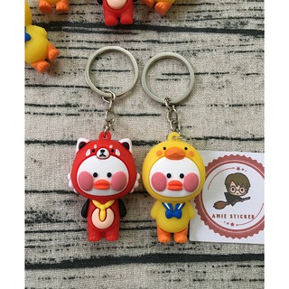 (Hình thật) Móc khóa vịt con cosplay đáng yêu