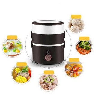 Hộp cơm 3 tầng ủ cơm cắm điện - Cặp lồng cơm hâm nóng 3 tầng Inox giữ nhiệt star