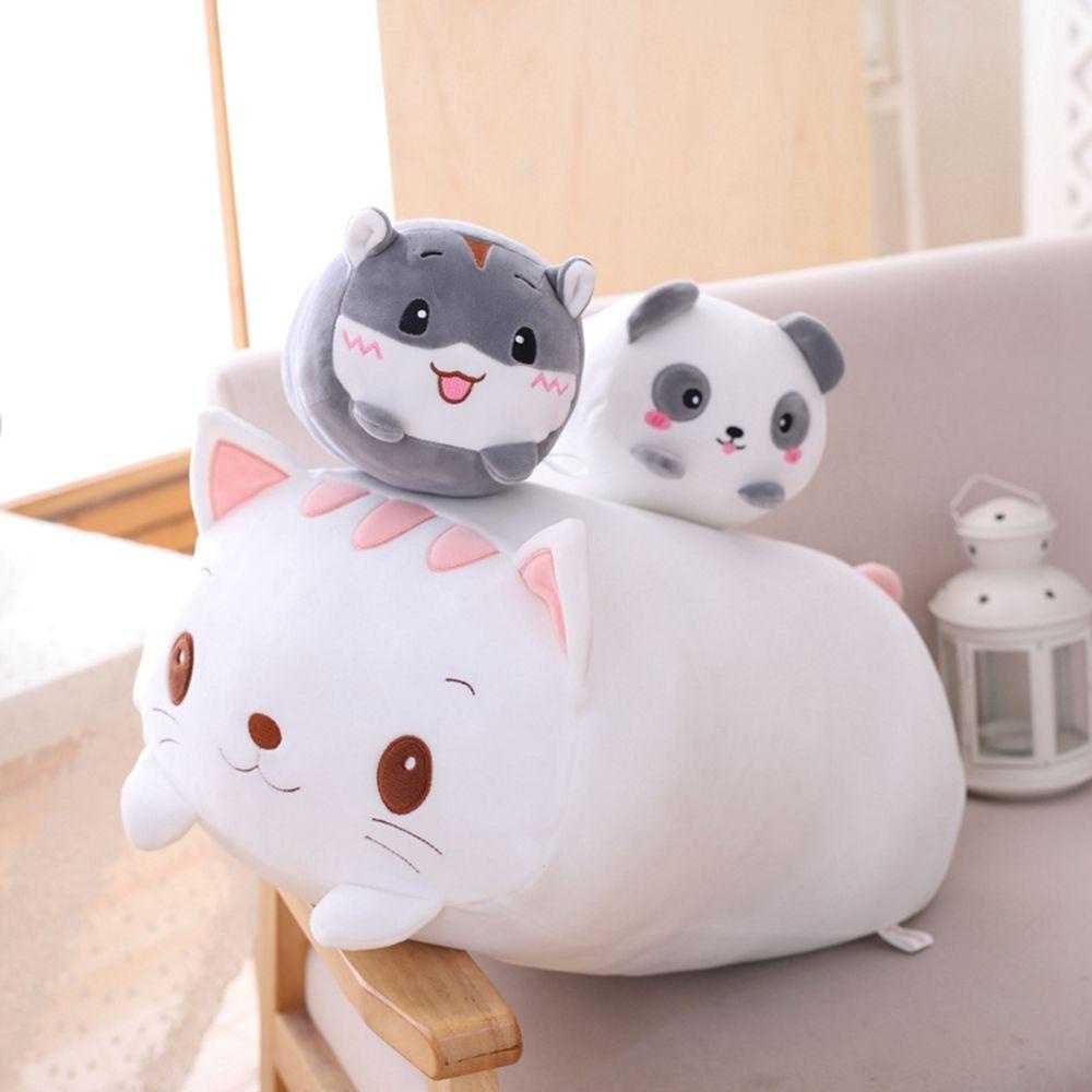 FAY Animal Sweet Kids Toys Hamster&amp;Elephant&amp;Deer Baby Pillow Soft Cartoon Panda