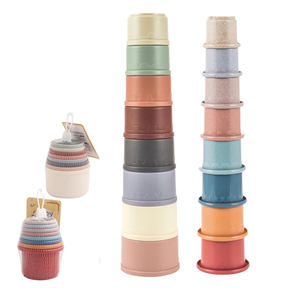 Đồ Chơi Tháp Cân Bằng Bằng Đồng Hồ Cát Lúa Mì REBUY1 Dành Cho Trẻ Em