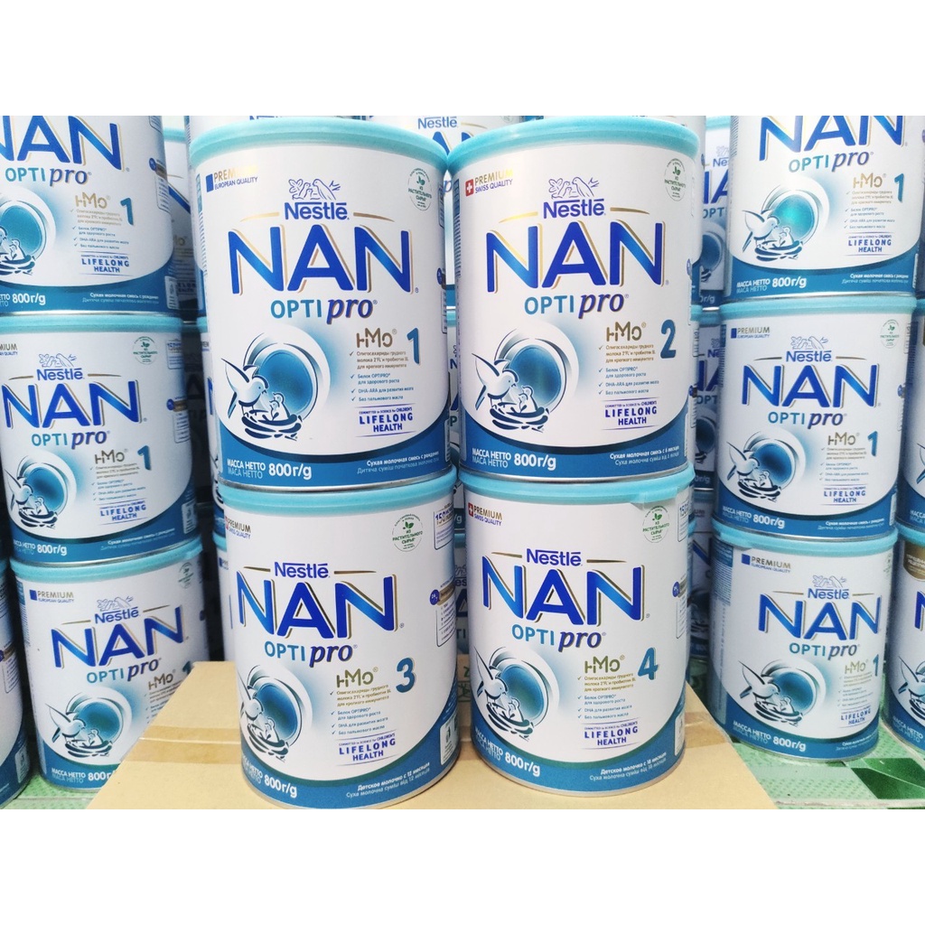 SỮA NAN OPTIPRO NGA SỐ 1-2-3-4 HỘP 800GR