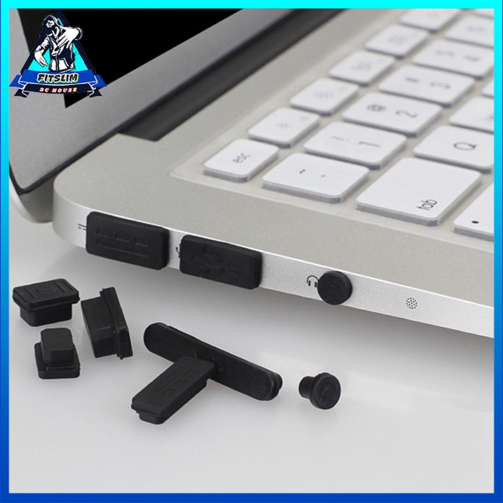 Set 12 nút silicone đậy cổng usb chống bụi cho laptop