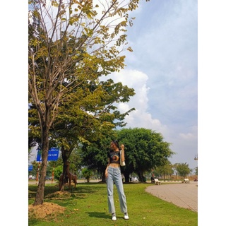 ( pass ) Quần jean ống rộng