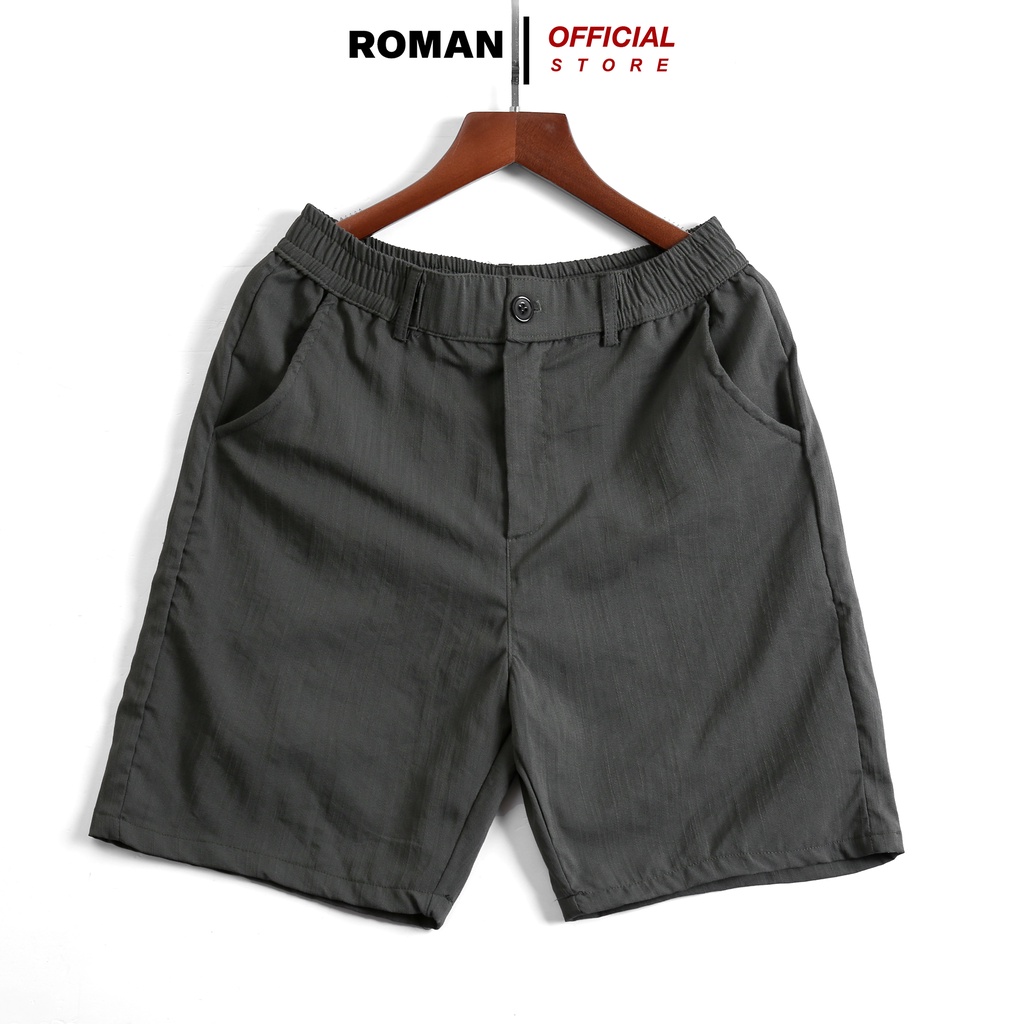 Quần Short Nam Vải Đũi ROMAN Thời Trang Cao Cấp Mềm Mát Dễ Chịu QD01