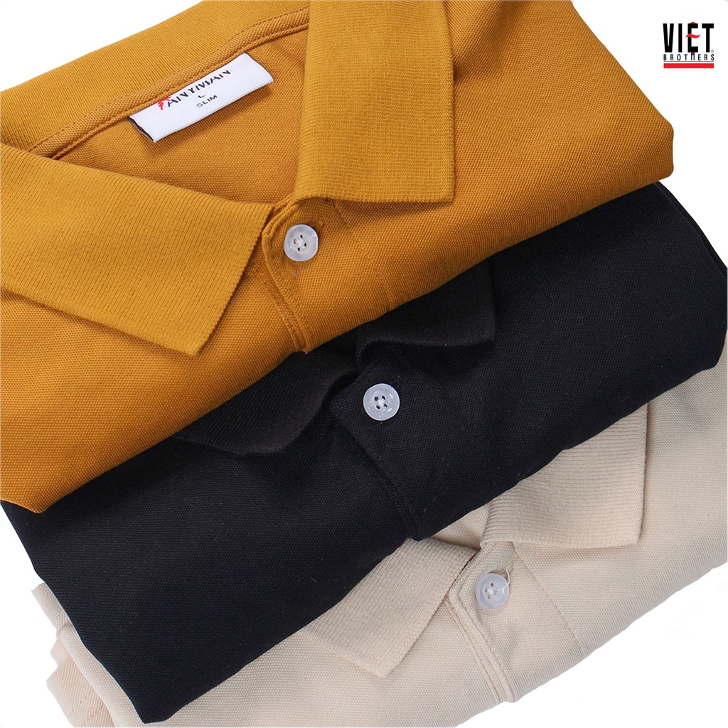 Áo polo nam cao cấp, áo phông nam có cổ, vải cotton thoáng mát VIỆTBROTHERS- 211PL03