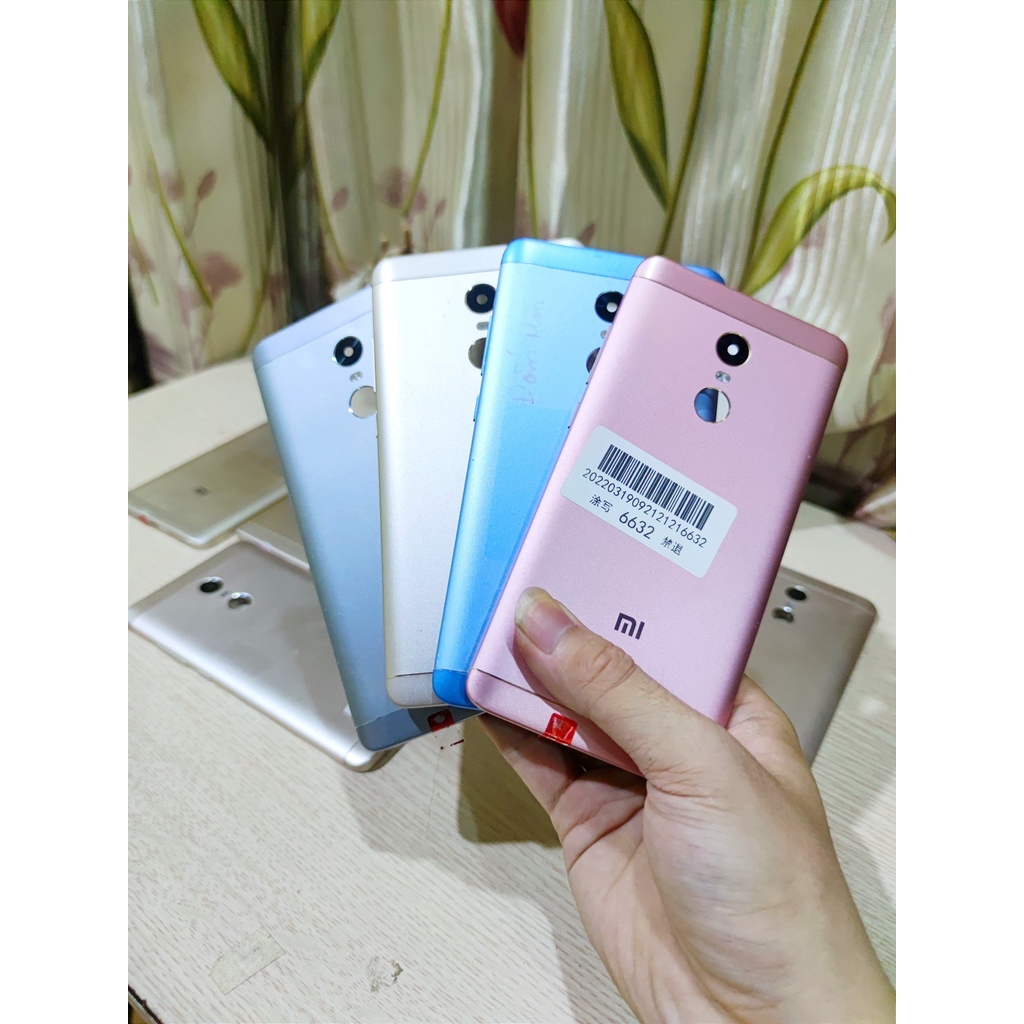 Bộ vỏ lắp lưng kim loại xiaomi redmi note 4/4x đẹp zin đã qua sử dụng