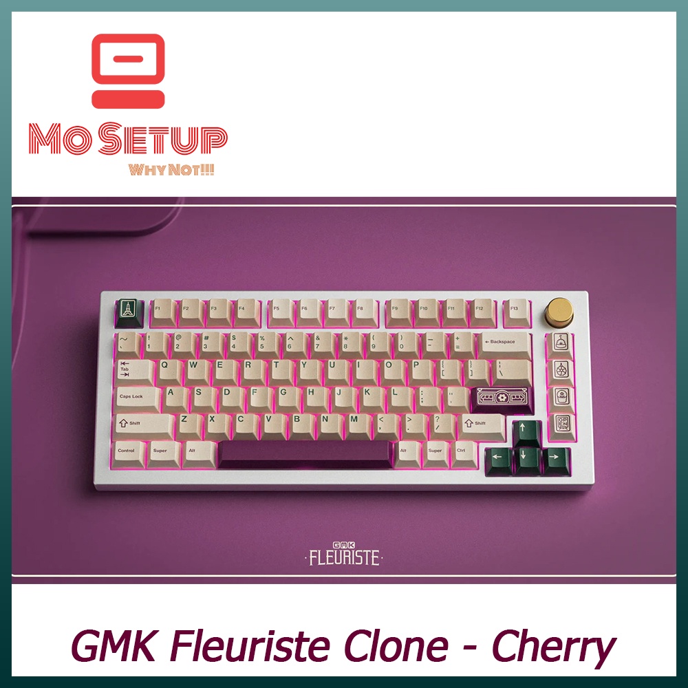 Keycap bàn phím cơ_GMK Fleuriste Clone PBT Dyesub Cherry Profile_Dành cho các layout.