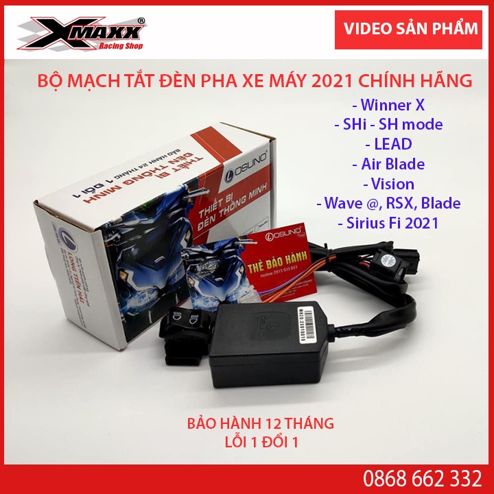Bộ mạch công tắc tắt Đèn xe Honda đời mới_Chính hãng OSUNO