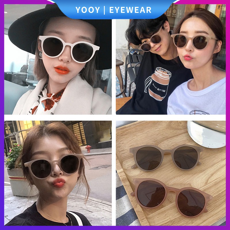 Kính mát gọng tròn phong cách Hàn Quốc cho nam nữ