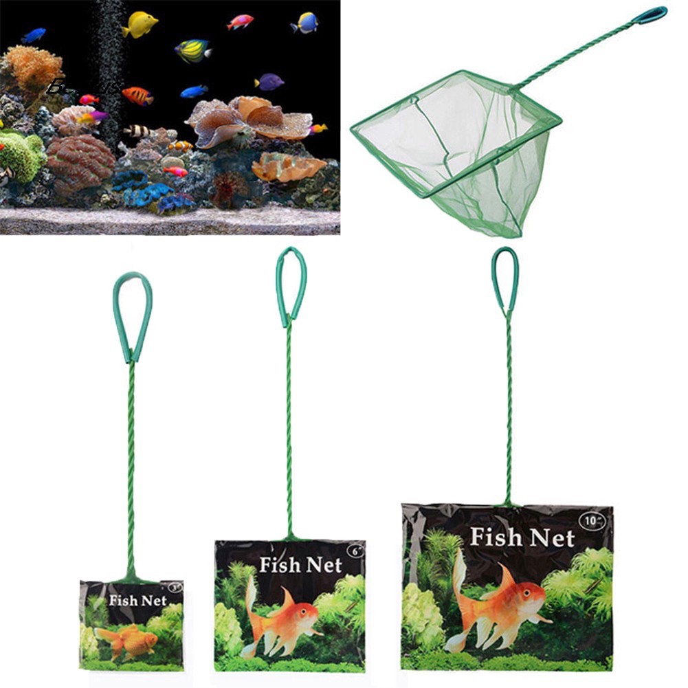 BEST Portable Aquarium Fish Shrimp Quick Catch Net Mesh Fishnet Long Handle Tool