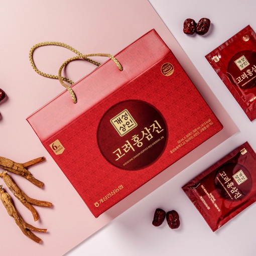 Hộp nước hồng sâm 6 năm tuổi Gaeseong Sangin Goryeo Red Ginseng Jin