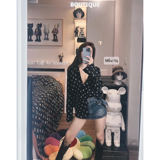Áo sơmi lụa chữ X