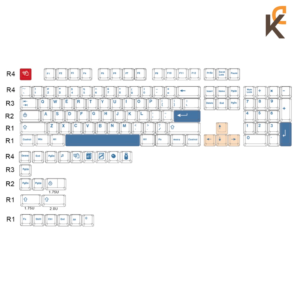 Keycap Soyamilk PBT Cherry Profile Dành Cho Bàn Phím Cơ - Giao Bằng Túi ZIP