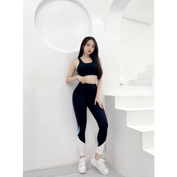 Set thun tập nữ phối màu cao cấp,gym,thể thao,yoga