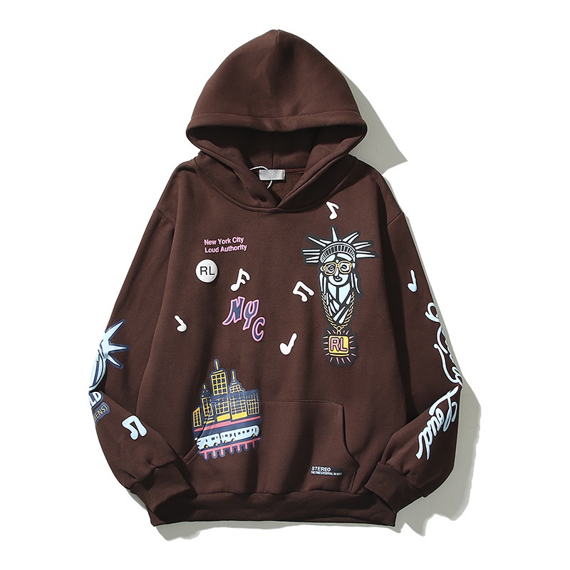Hàng Bán Chạy Áo Hoodie Thể Thao Cotton Plus Size Tay Dài Thêu Hình Travis Scott Rolling Đơn Giản Cho Nam Và Nữ