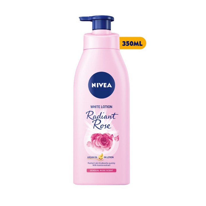 Sữa Dưỡng Thể Dưỡng Trắng Nivea Radiant Rose 350ml