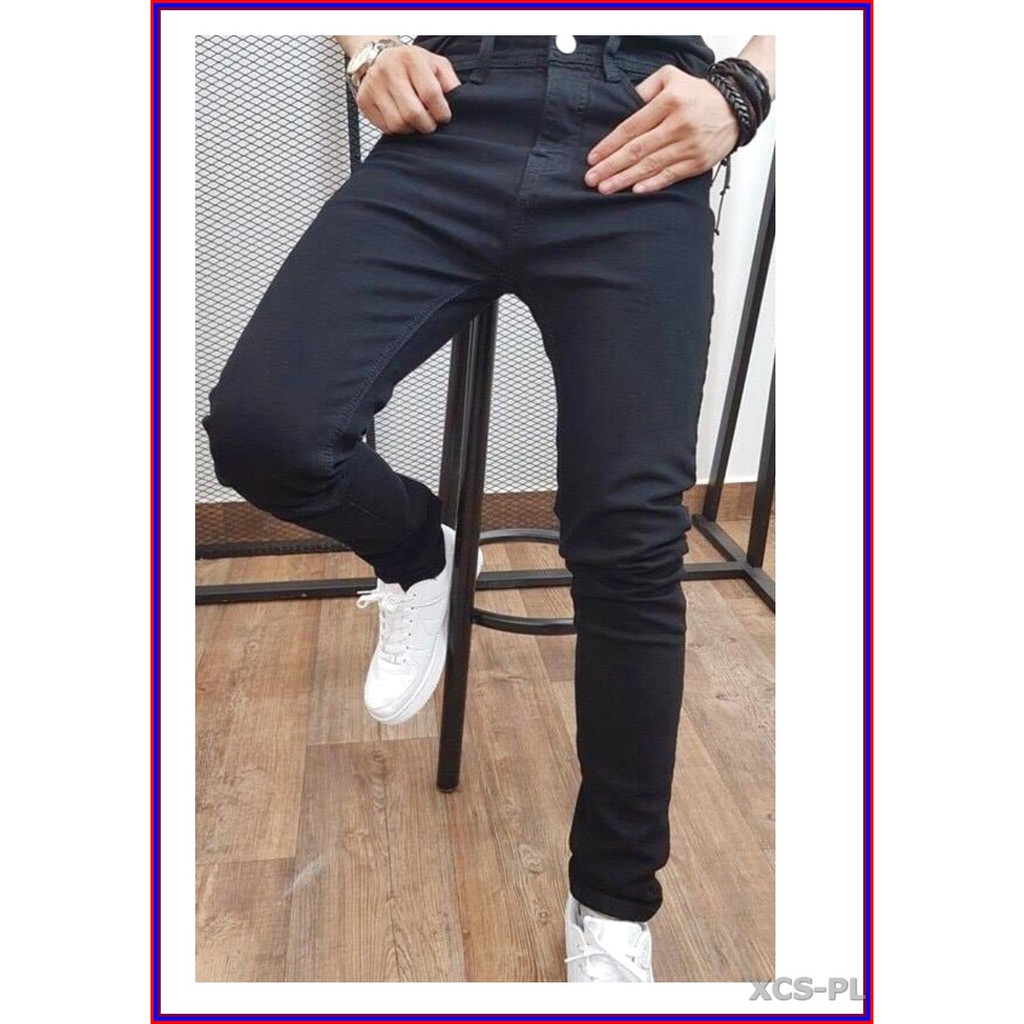 Quần jean nam cao cấp ĐEN TRƠN siêu đẹp không xù lông, không ra màu, chất giãn tốt đenTRƠN.343