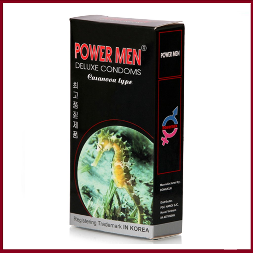 [CHÍNH HÃNG] Bao cao su POWERMEN LONG SHOCK - Cao Cấp Chính Hãng Hàn Quốc - Hộp 12c