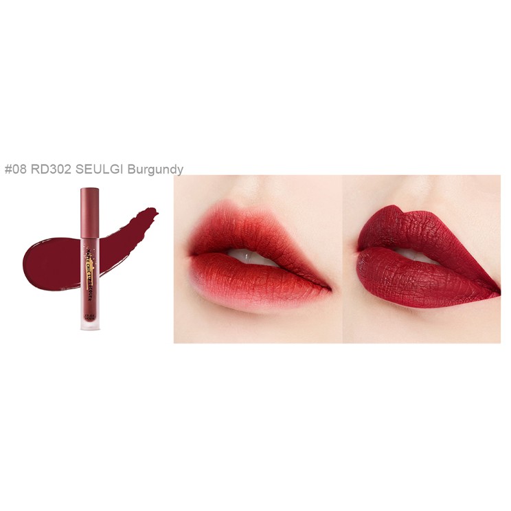 Son Kem Lì Matte Chic Lip Lacquer Seulgi Burgundy #RD302