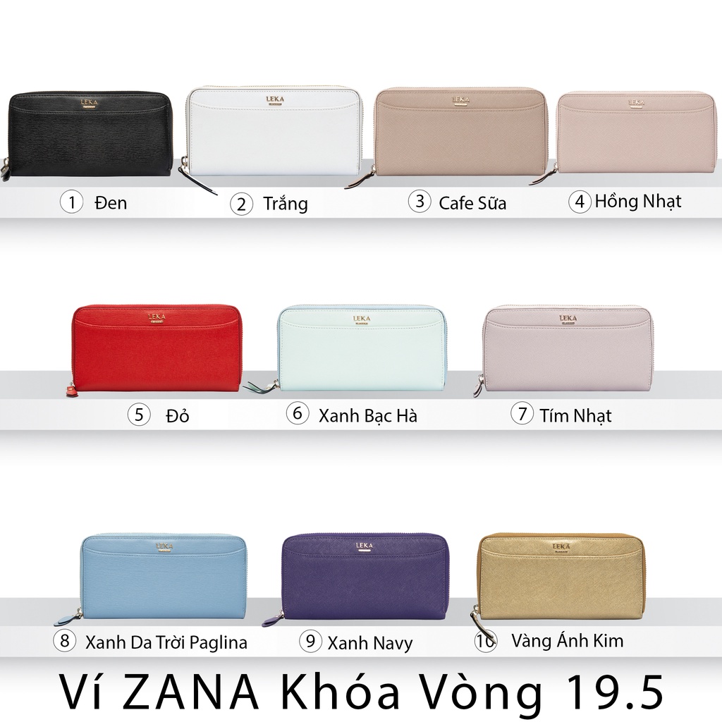 Ví cầm tay ZANA Khóa Vòng 19.5 - LEKA