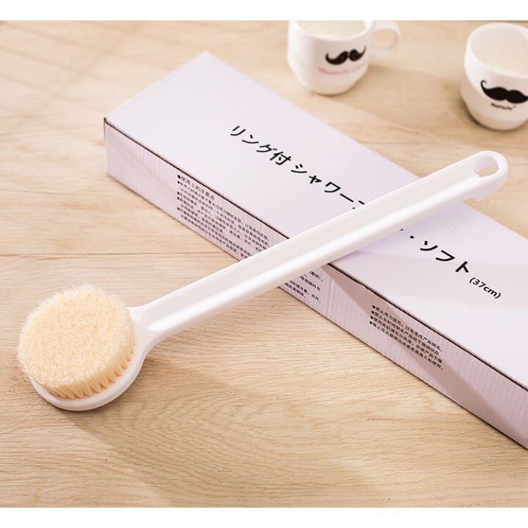 Cây bàn chải cọ lưng chà lưng Muji Nhật Bản [ Có Hộp ]