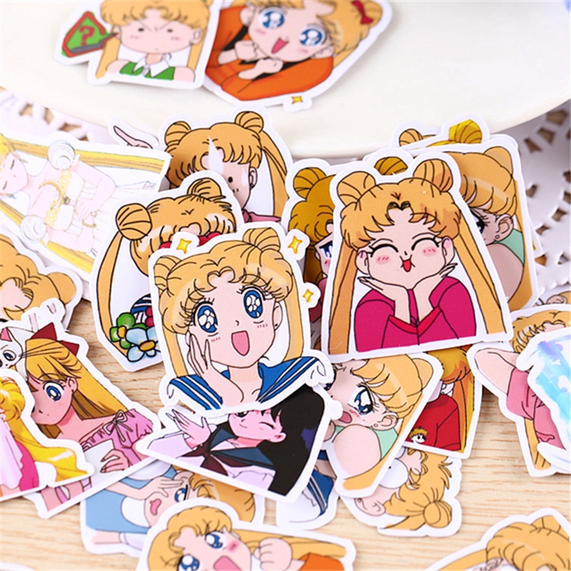 ❀ Sailor Moon Q-2 Diary Stickers❀ 33Pcs/set Anime Beauty Album Scrapbooks Mixed DIY Decor Stickers