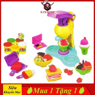 Đồ chơi đất nặn kinpow bộ làm kem đất sét cho bé phát triển tư duy sáng tạo