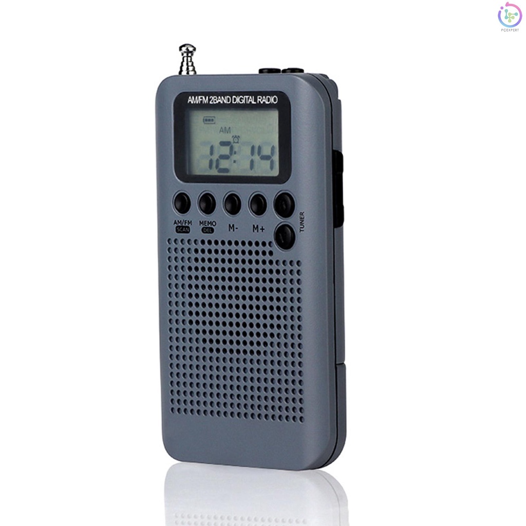 Radio Kỹ Thuật Số Bỏ Túi 2 Băng Tần HRD-104 AM/ FM Màn Hình LCD 1.3 Inch Kèm Tai Nghe Và Dây Đeo