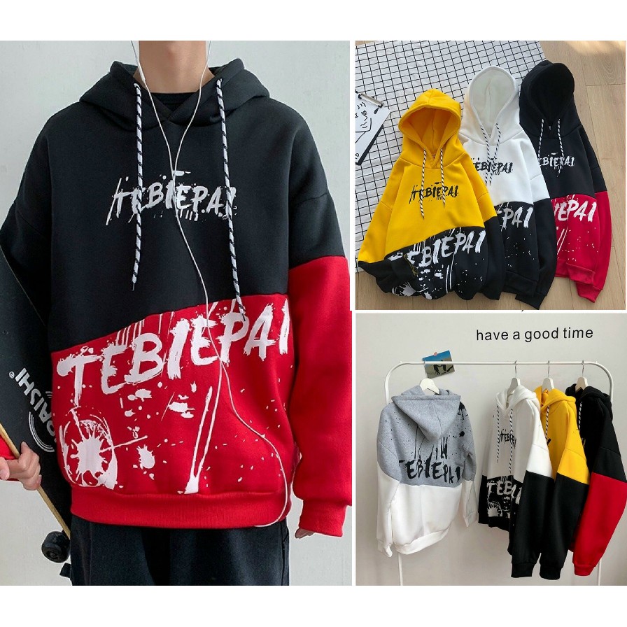 ÁO KHOÁC HOODIE NAM HÀN QUỐC 2 MÀU TEBIEPAI Unisex hoodies Vương Anh Shop