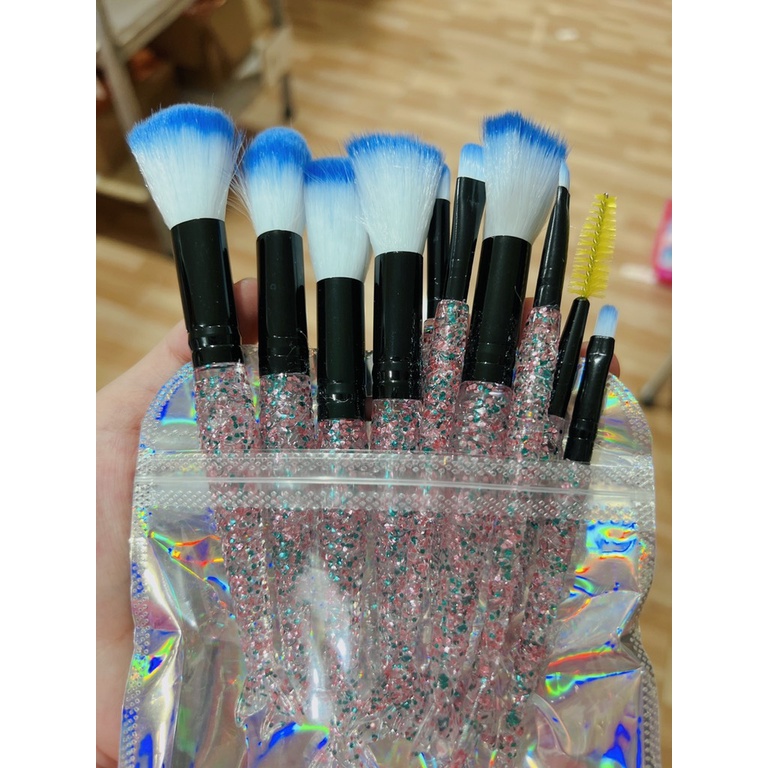 Bộ cọ 10 cây nhũ lấp lánh