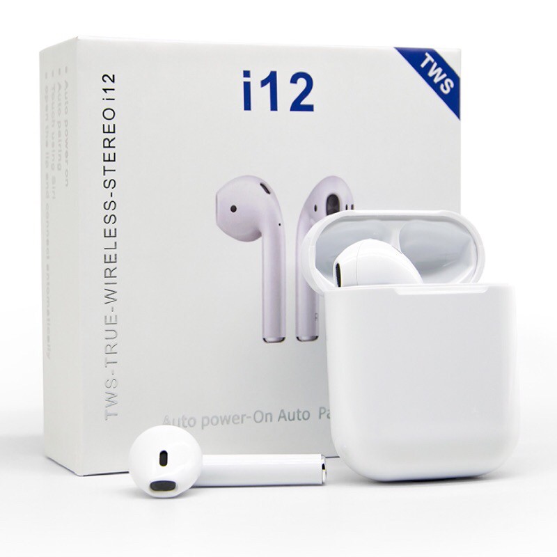 Tai Nghe Bluetooth I12 TWS 5.0 - dùng được cho nhiều dòng máy | BigBuy360 - bigbuy360.vn