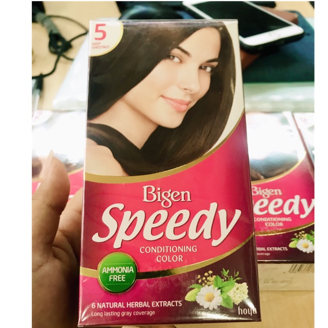 Thuốc nhuộm tóc bạc Bigen Speedy Conditioning Color (Số 5)