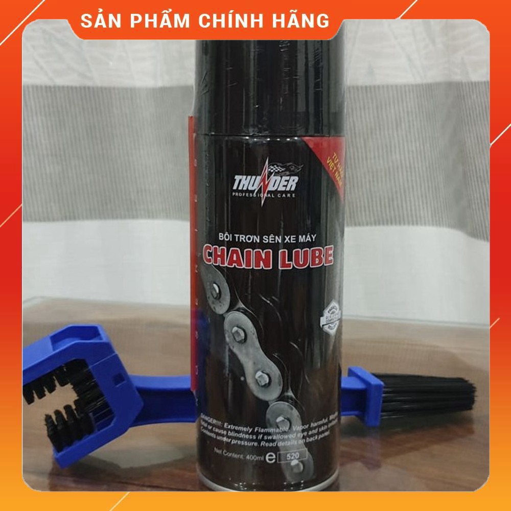 [KM] Chai xịt bôi trơn bảo dưỡng sên / xích xe mô tô Thunder Chain Lube 400ml  [HOT]