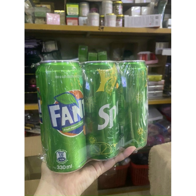 LỐC 6 LON Nước ngọt FanTa THÁI LAN nhiều VỊ