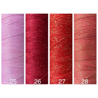 Sợi dệt cotton nhũ.