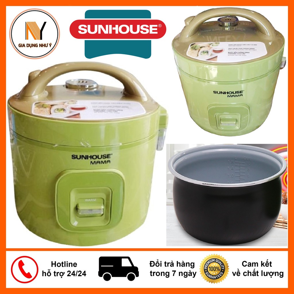 [Mã ELHADEV giảm 4% đơn 300K] Nồi cơm điện SUNHOUSE MAMA SHD8665G ( Dung tích 1.8L )