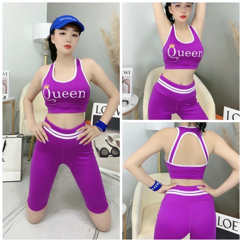 SET QUEEN ÁO BRA QUẦN LỠ TẬP GYM ZUMBA CARDIO NỮ CÓ TÁCH BÁN LẺ ÁO LẺ QUẦN