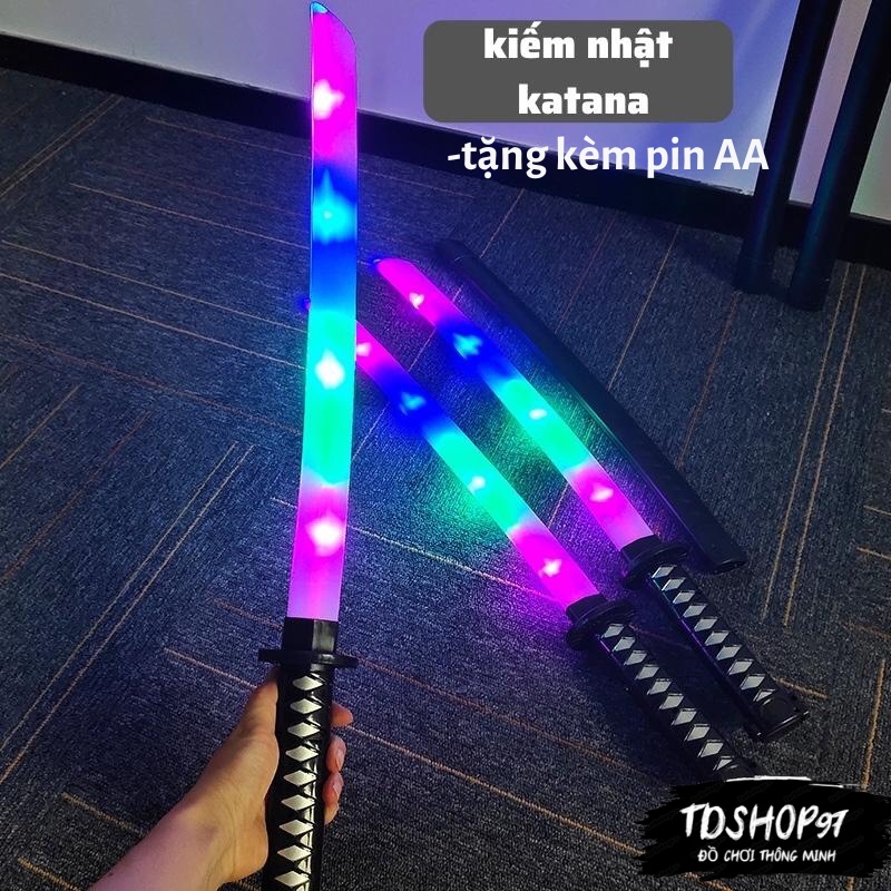 Đồ Chơi kiếm nhật phát sáng, kiếm nhựa phát sáng, kiếm nhựa katana tien_dung_shop.97